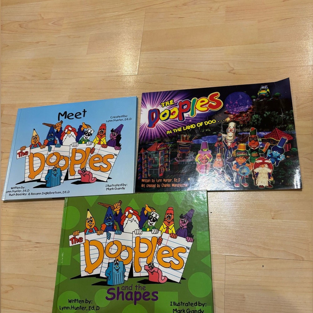 KIDS 3 books set,Contemporary- Meet the Dooples ,The Dooples and the Shapes